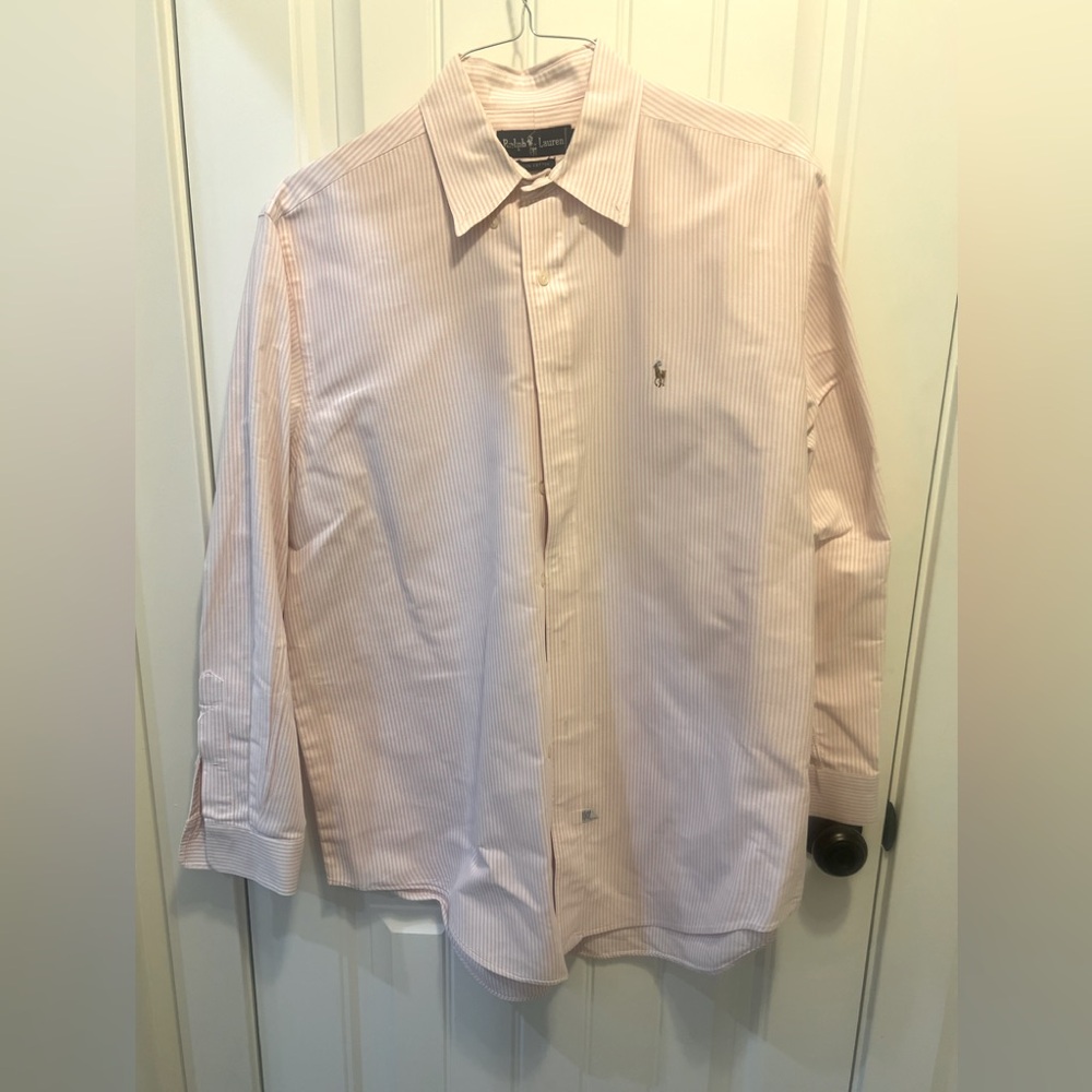 Ralph Lauren Pink Striped Button Down